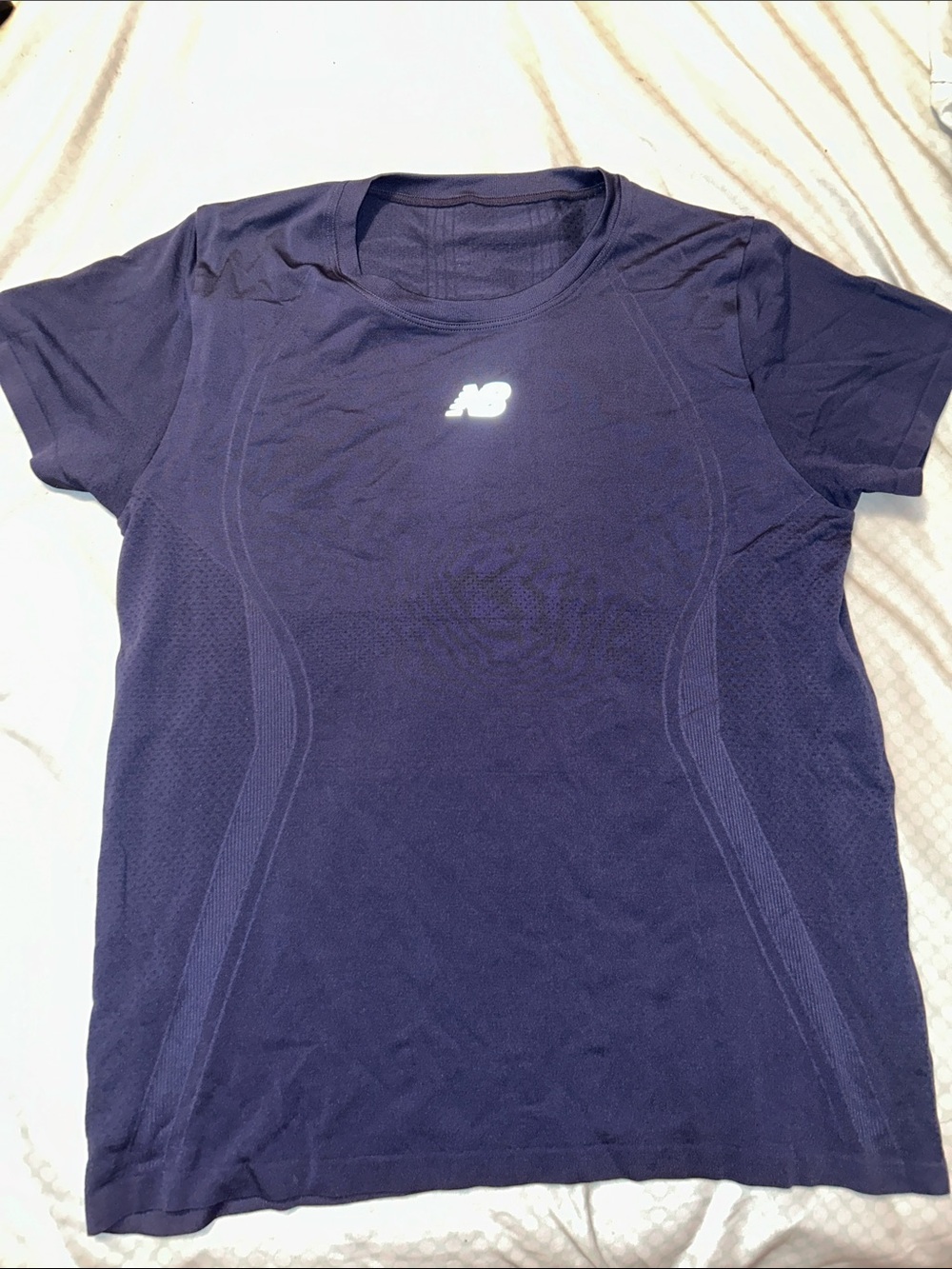 New Balance Women's Navy Short Sleeve Athletic Tee